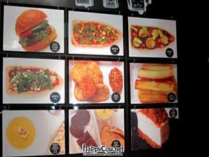 Part of the menu at M.O.B. - Cite de la Mode in Paris