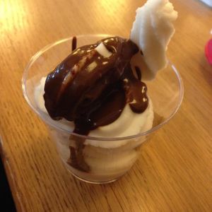 chocolate sundae at M.O.B. - Cite de la Mode in Paris