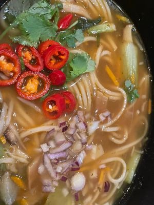 Vegan ramen at EDI - The Sir Walter Scott - J D Wetherspoon in Edinburgh