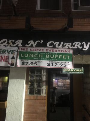 Hit the buffet! at Dosa-N-Curry in Somerville