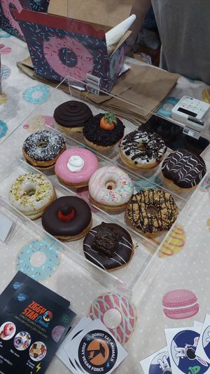All of the options available at Ziggy Star Donuts in Sao Paulo