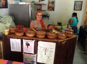 Siempre Sano lunch.....fantastic! at Puerto Verde in Puerto Morelos