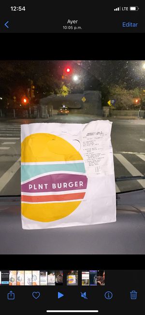 Food was so good this Is all that was left!  at PLNT Burger - NoMad in New York City