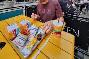 Very delicious, ordered two burgers (one with the mushrooms and the other was classic double), unique taste. Only thing that did not match our expectations was herbal dip (kinda to at PLNT Burger - NoMad in New York City