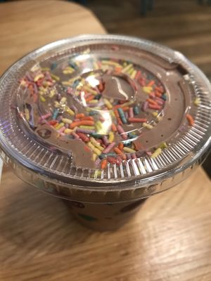 Chocolate oak milk shake with sprinkles 😋   at PLNT Burger - NoMad in New York City