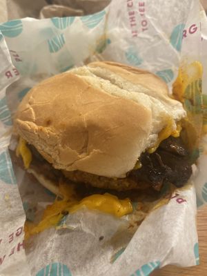 Mushroom burger   at PLNT Burger - NoMad in New York City