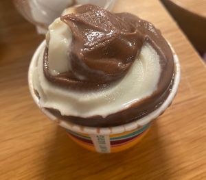 Vanilla & chocolate swirl oat milk soft serve   at PLNT Burger - NoMad in New York City