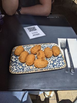 vegan croquettes at La Taberna Asturiana in Gijon