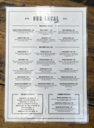   at Our Local  in Cape Town