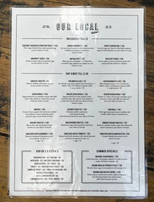   at Our Local  in Cape Town