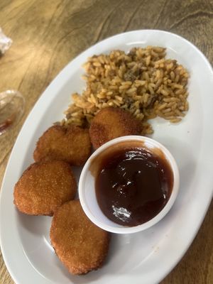 Kids nugget and dirty ricee  at The Herbal Farmercy in Greenville