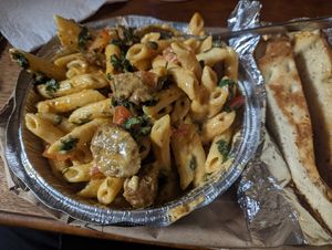 Chipotle Alfredo with Focaccia at Pizza Heaven Bistro in Phoenix