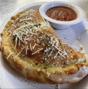 Vegan calzone   at Pizza Heaven Bistro in Phoenix