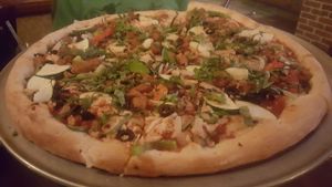 The Vegetarian with Soy Sausage at Pizza Heaven Bistro in Phoenix