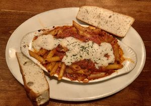 Vegan baked ziti w/ focaccia  at Pizza Heaven Bistro in Phoenix