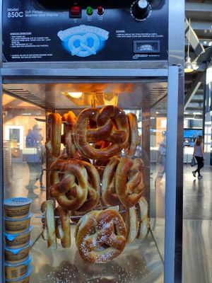 Vegan pretzels at PayPal Park in San Jose