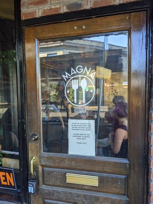 Entrance at Magna Kusina in Portland