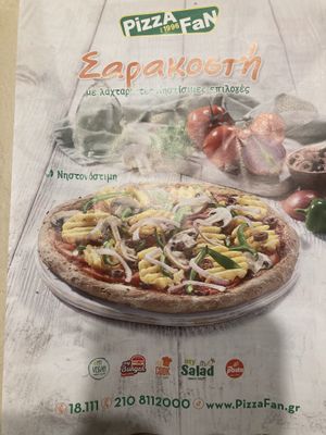   at Pizza Fan in Kalamata