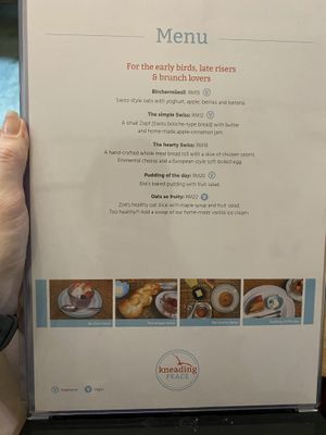 Breakfast menu  at Kneading Peace in Malacca