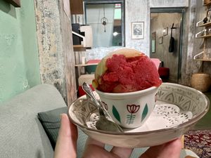 Sorbet (two flavours)   at Kneading Peace in Malacca