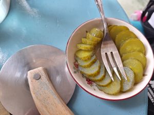 Side of pickles by request at Kneading Peace in Malacca