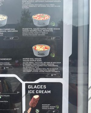 Menu  at Disneyland - Stark Factory in Chessy