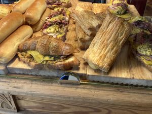 Croissant and kaasbroodje  at De Vegan Bakker in Heusden