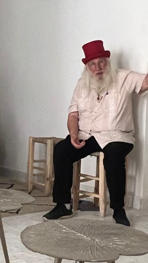 Famous storyteller John Row was sharing stories in the cafe on the day we went ! So cool !  I think they have stories on request !  at World Storytelling Cafe in Marrakech