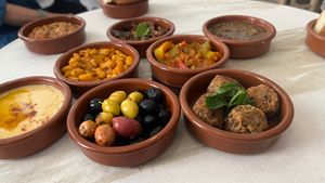 More of the choices of tapas, we didn’t have them all, but loved all of the ones we tried !  at World Storytelling Cafe in Marrakech