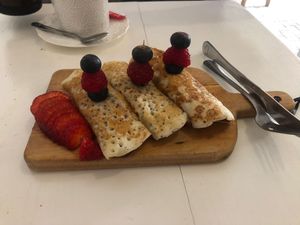 The Crêpes I was talking about 😋  at World Storytelling Cafe in Marrakech