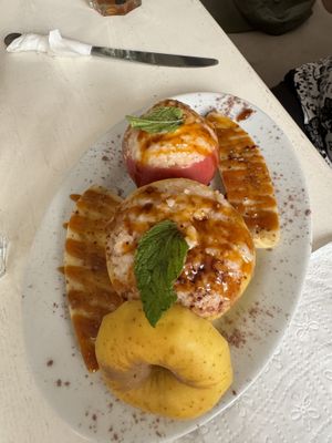 Stuffed apples!!   at World Storytelling Cafe in Marrakech