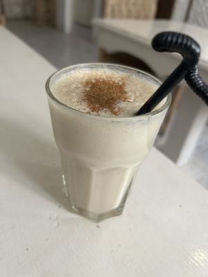 Bananaut Relaxer smoothie  at World Storytelling Cafe in Marrakech