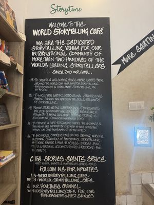   at World Storytelling Cafe in Marrakech