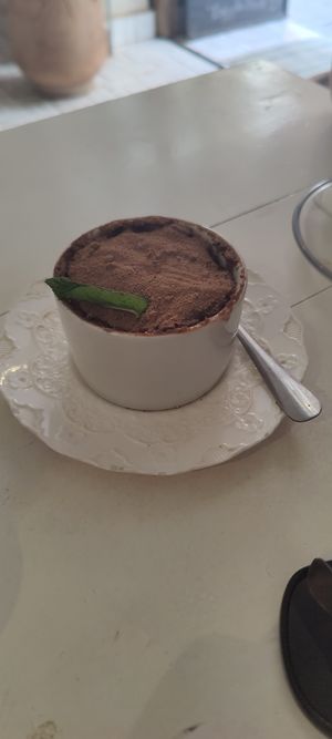 Chocolate cake at World Storytelling Cafe in Marrakech