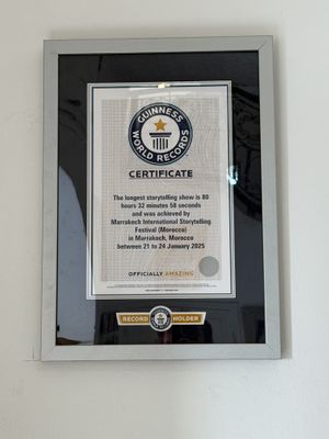   at World Storytelling Cafe in Marrakech