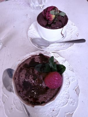 Vegan cakes  at World Storytelling Cafe in Marrakech