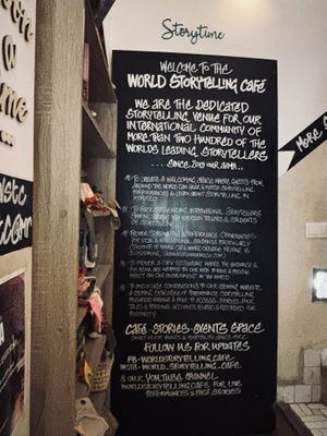   at World Storytelling Cafe in Marrakech