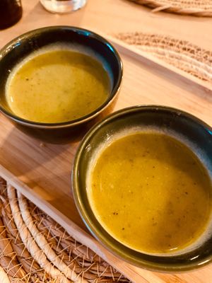 Soup as a starter (for free) at El Verde in Genk