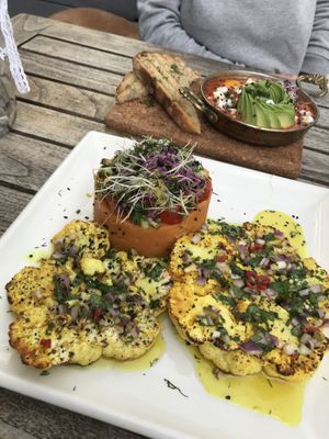 Cauliflower steak  at El Verde in Genk