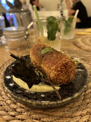 Cauliflower croquette  at El Verde in Genk