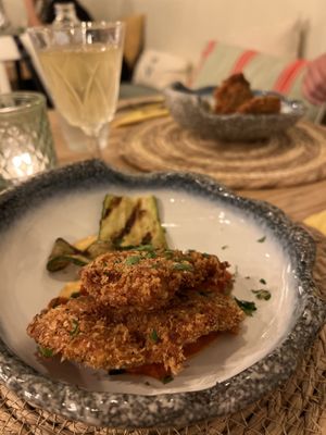 Mushroom croquette   at El Verde in Genk