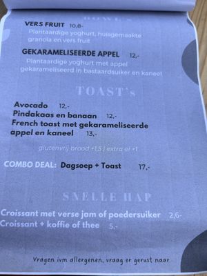 Day menu  at El Verde in Genk