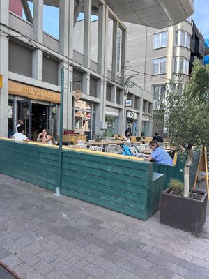 Outdoor seating is the best partt  at El Verde in Genk