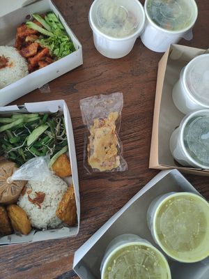 Most of the vegan options on the menu! at Warung Jouse in Ubud