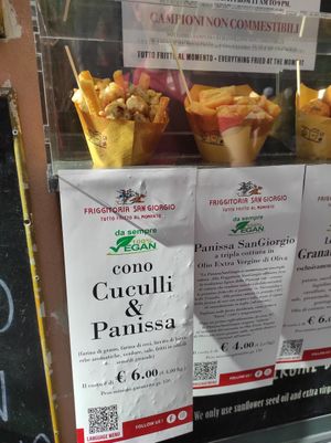 Vegan at Friggitoria San Giorgio in Genoa