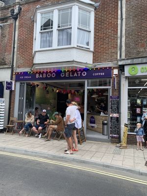   at Baboo Gelato in Swanage