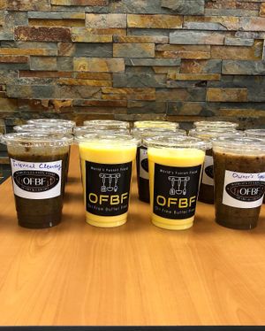 Mango lassi and smoothies  at OFBF - Oil Free Butter Free in Kansas City