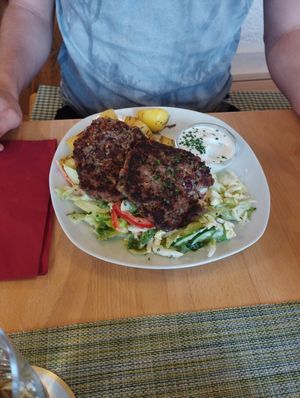 Bean Patties at Hubertusalm in Bad Mitterndorf