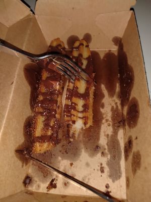 Churro with vegan chocolate at Frittenwerk - Hbf Mainz in Mainz