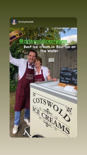 Always friendly  at Cotswold Ice Creams in Bourton-on-the-water
